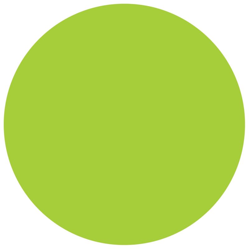 1 12 circles fluorescent green removable labels dl1491fg