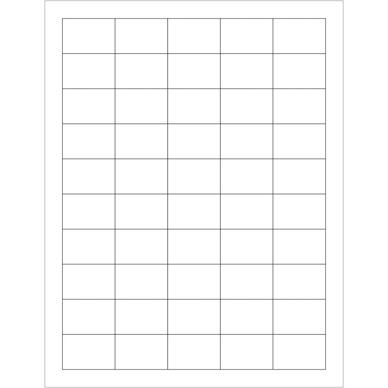 1 12 x 1 glossy white rectangle laser labels ll212