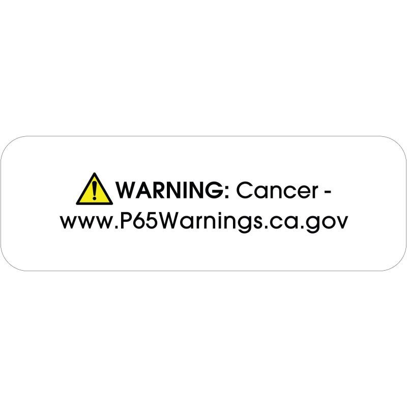 1 12 x 12 warning cancer prop 65 labels dl4500