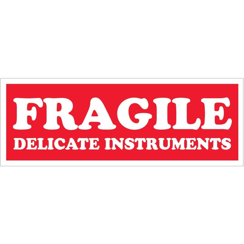 1 12 x 4 fragile delicate instruments labels scl202r