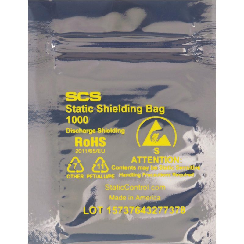 5 x 8 reclosable static shielding bags stc351