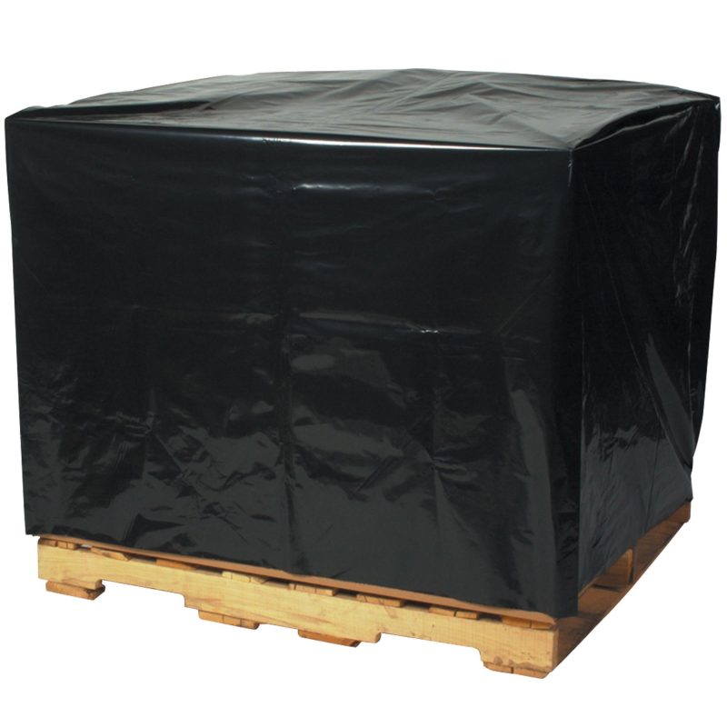 51 x 49 x 73 2 mil black pallet covers pc548