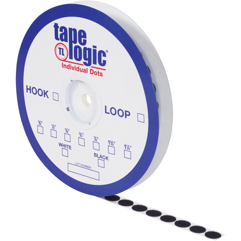 58 black hook tape logic r individual tape dots hlt148