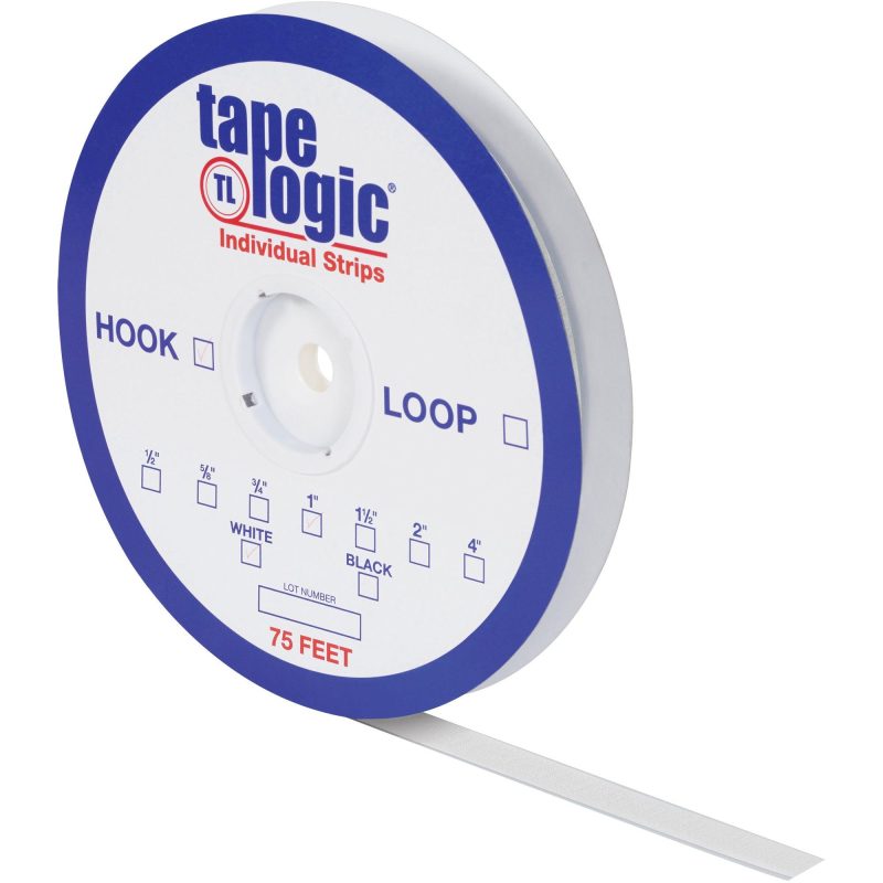 58 x 75 white hook tape logic r individual tape strips hlt107