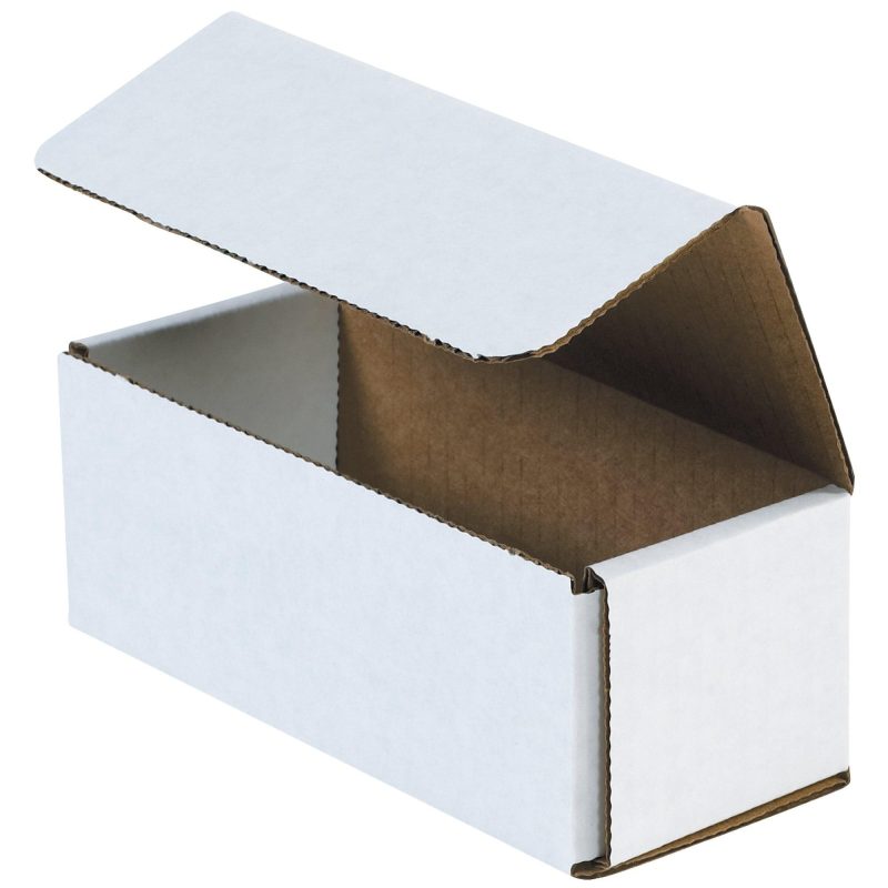 6 12 x 2 34 x 2 12 white corrugated mailers