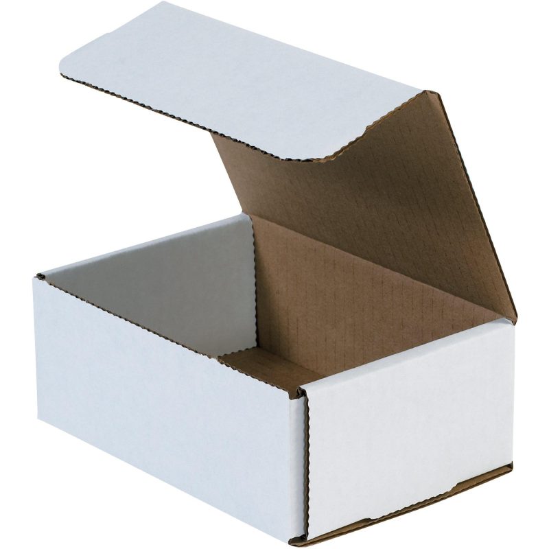 6 12 x 4 12 x 2 12 white corrugated mailers