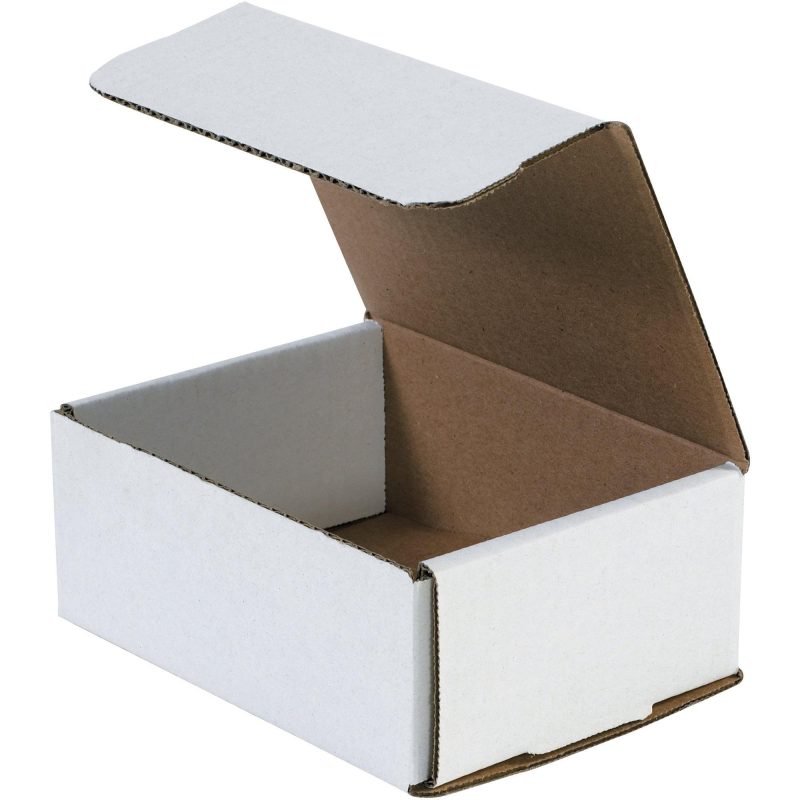 6 12 x 4 78 x 2 58 white corrugated mailers