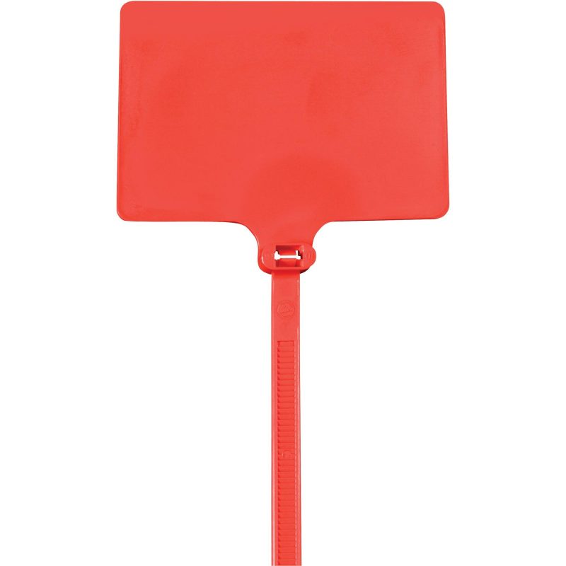 6 120 red identification cable ties ctid80