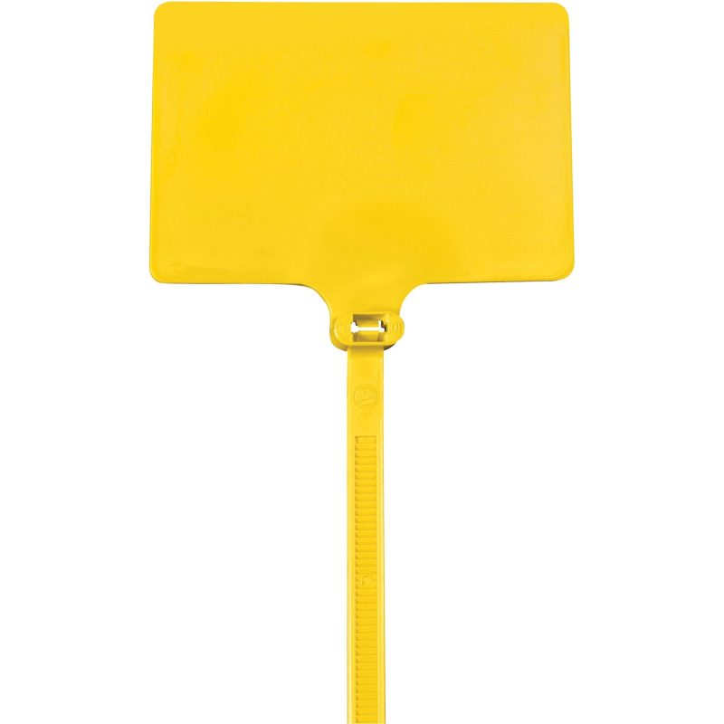 6 120 yellow identification cable ties ctid82