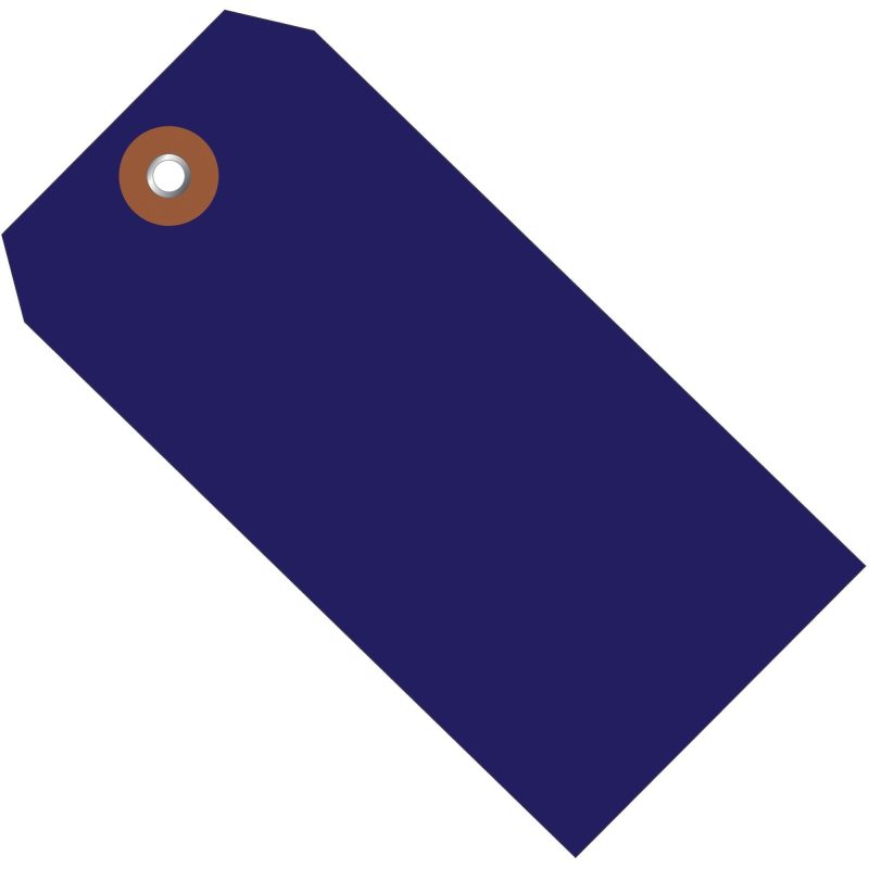 6 14 x 3 18 blue plastic shipping tags g26062