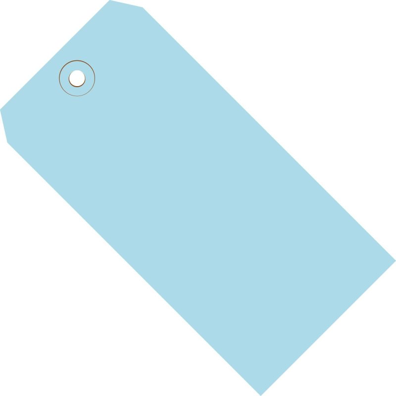 6 14 x 3 18 light blue 13 pt shipping tags g11081b