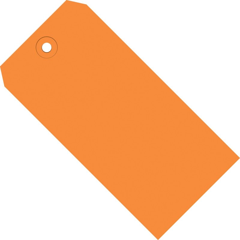 6 14 x 3 18 orange 13 pt shipping tags g11081h