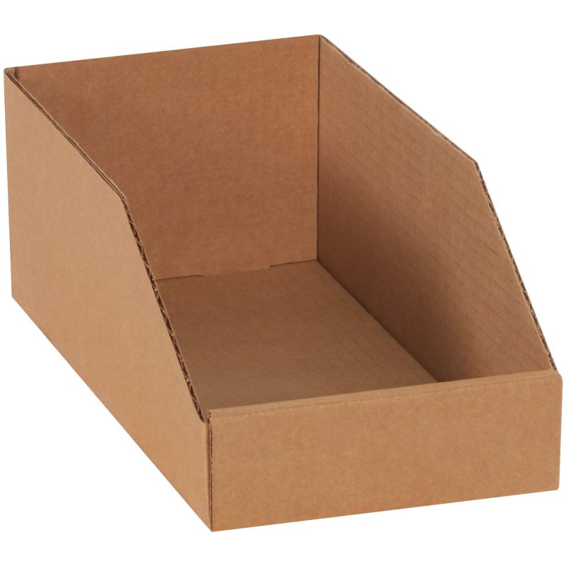 6 x 12 x 4 12 kraft bin boxes binmt612k