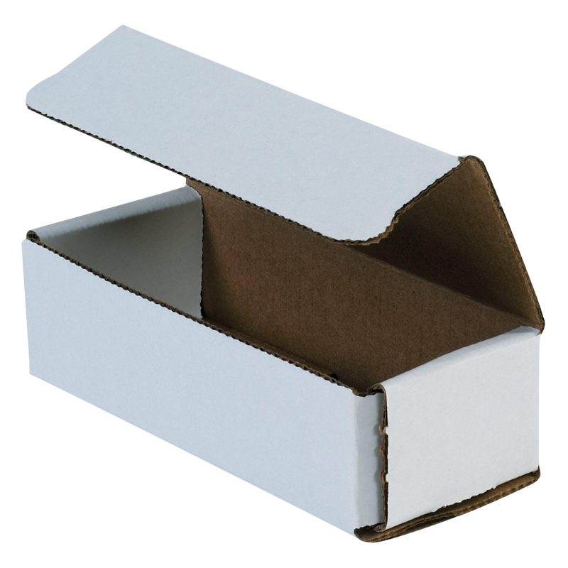 6 x 2 12 x 1 34 white corrugated mailers