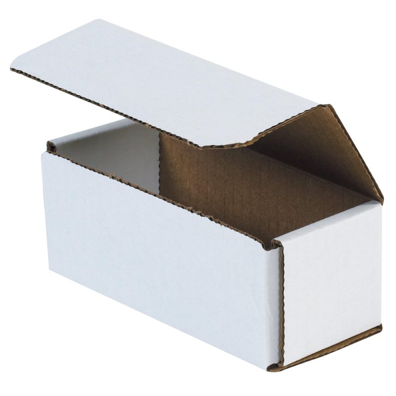 6 x 2 12 x 2 38 white corrugated mailers