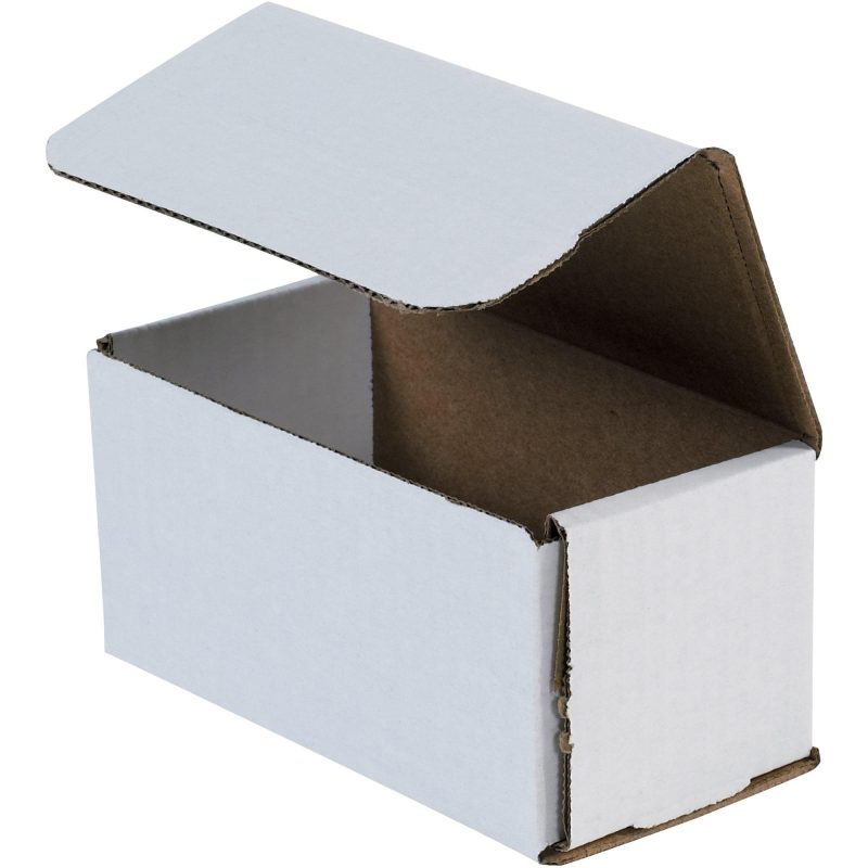 6 x 3 x 3 white corrugated mailers m633