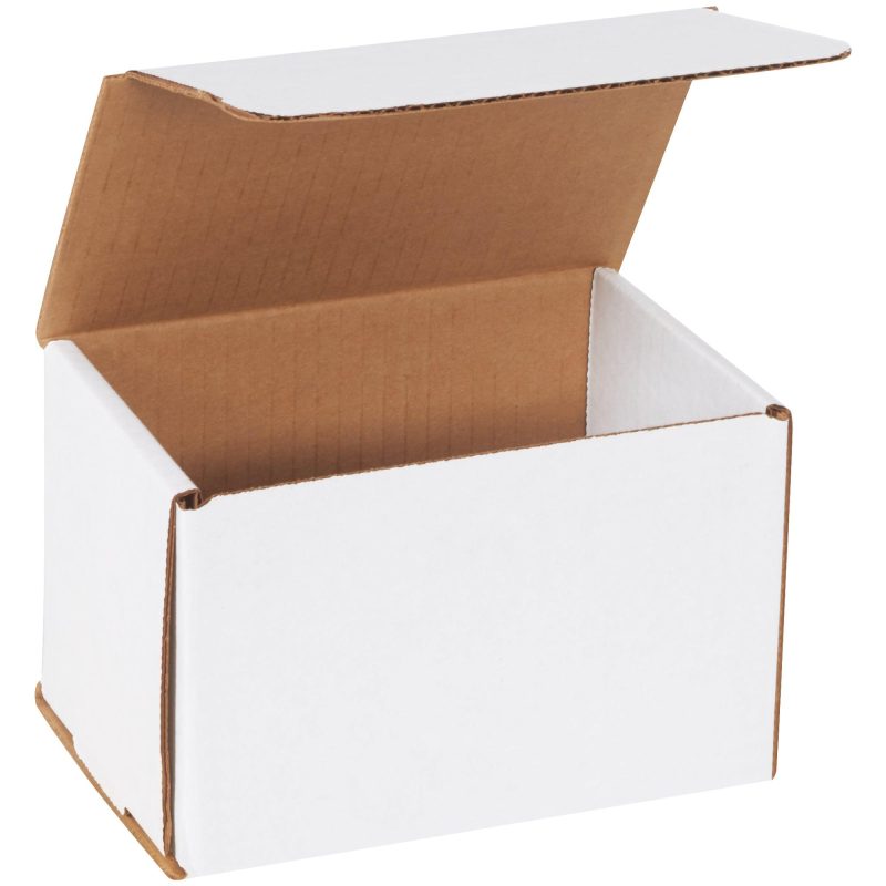 6 x 4 x 4 white corrugated mailers m644