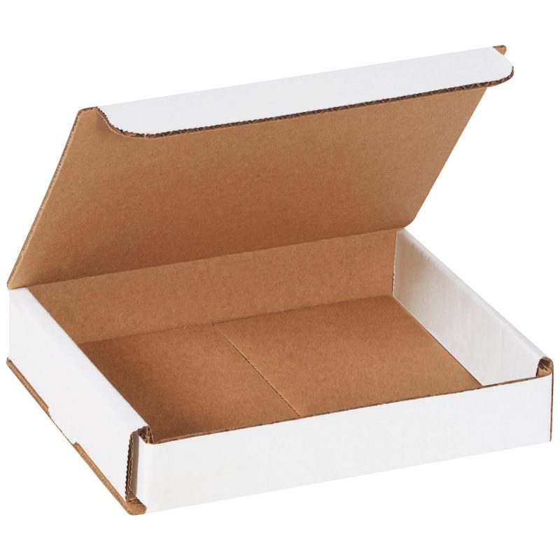 6 x 5 x 1 white corrugated mailers m651