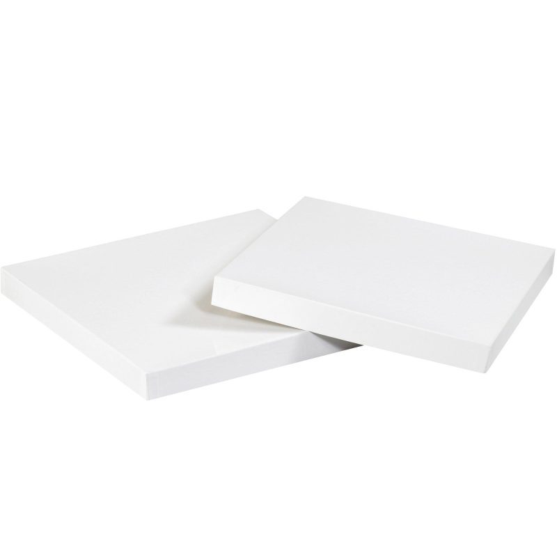 6 x 6 white deluxe gift box lids dgbl66w