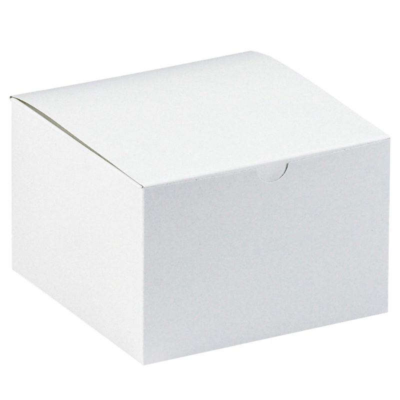 6 x 6 x 4 white gift boxes gb664