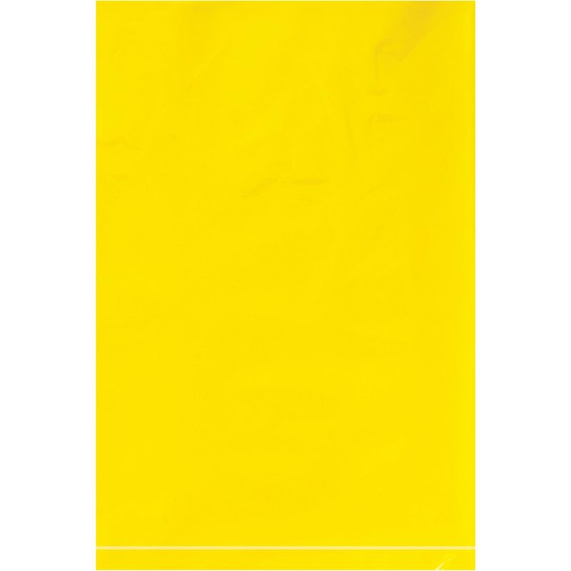 6 x 9 2 mil yellow flat poly bags pb440y