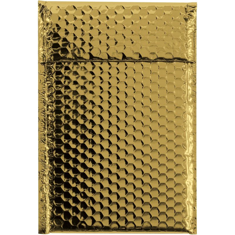 7 12 x 11 gold glamour bubble mailers gbm0711gd