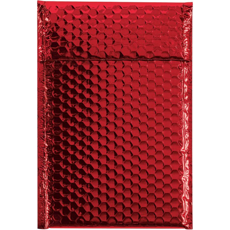 7 12 x 11 red glamour bubble mailers gbm0711r