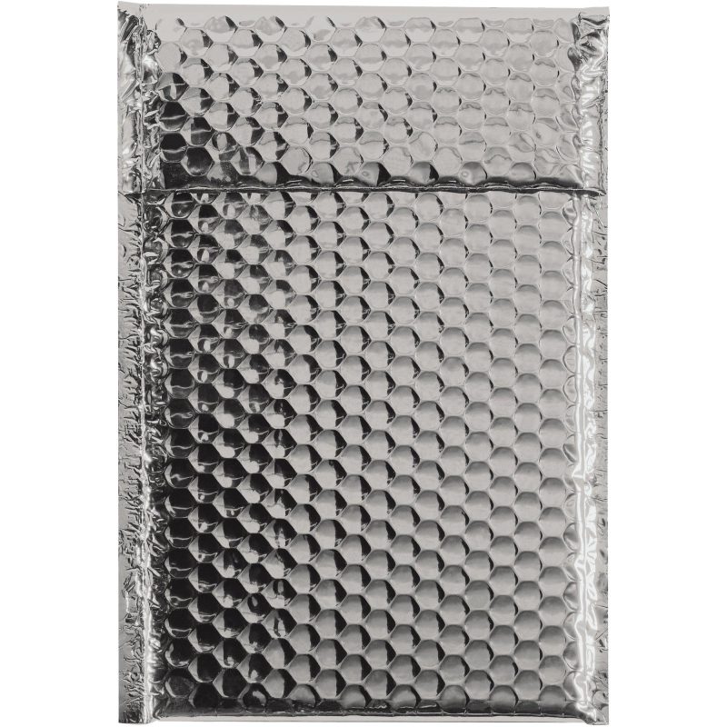 7 12 x 11 silver glamour bubble mailers gbm0711s