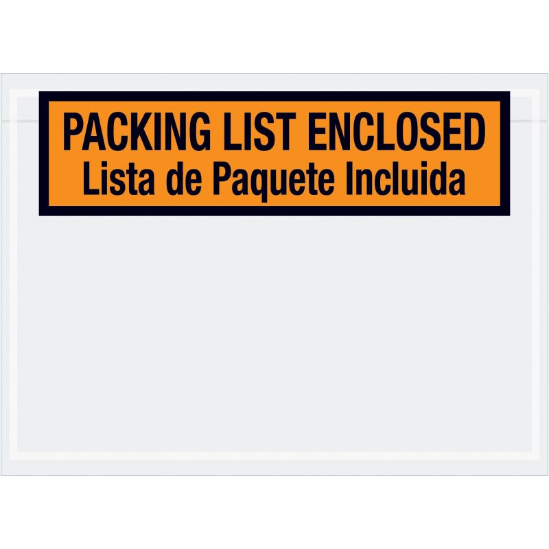 7 12 x 5 12 bilingual packing list envelopes englishspanish pl500