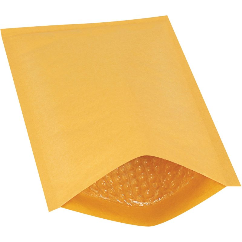 7 14 x 12 kraft 1 heat seal bubble mailers b854