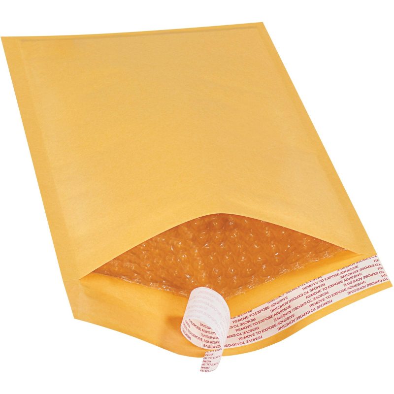 7 14 x 12 kraft 1 self seal bubble mailers b854ss