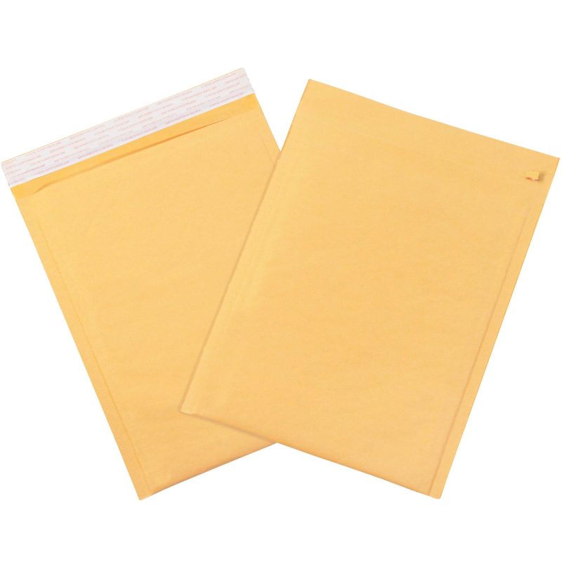 7 14 x 12 kraft 1 self seal bubble mailers wtear strip b854sstt