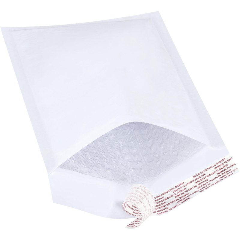 7 14 x 12 white 1 self seal bubble mailers b854wss