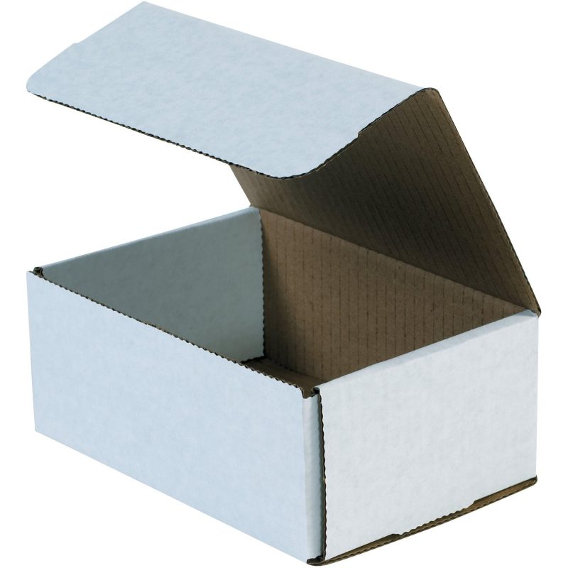 7 18 x 5 x 3 white corrugated mailers mlr3