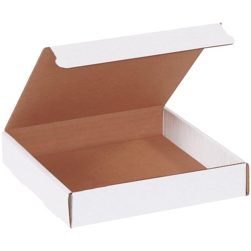 7 38 x 7 38 x 1 38 white literature mailers mmc1