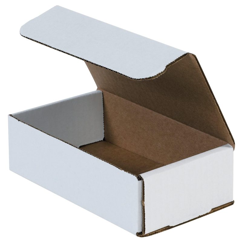 7 x 4 x 2 white corrugated mailers m742