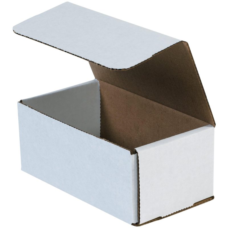 7 x 4 x 3 white corrugated mailers m743