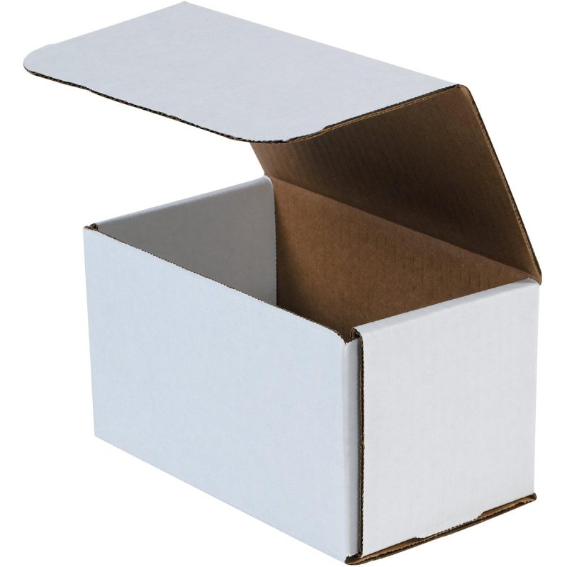 7 x 4 x 4 white corrugated mailers m744