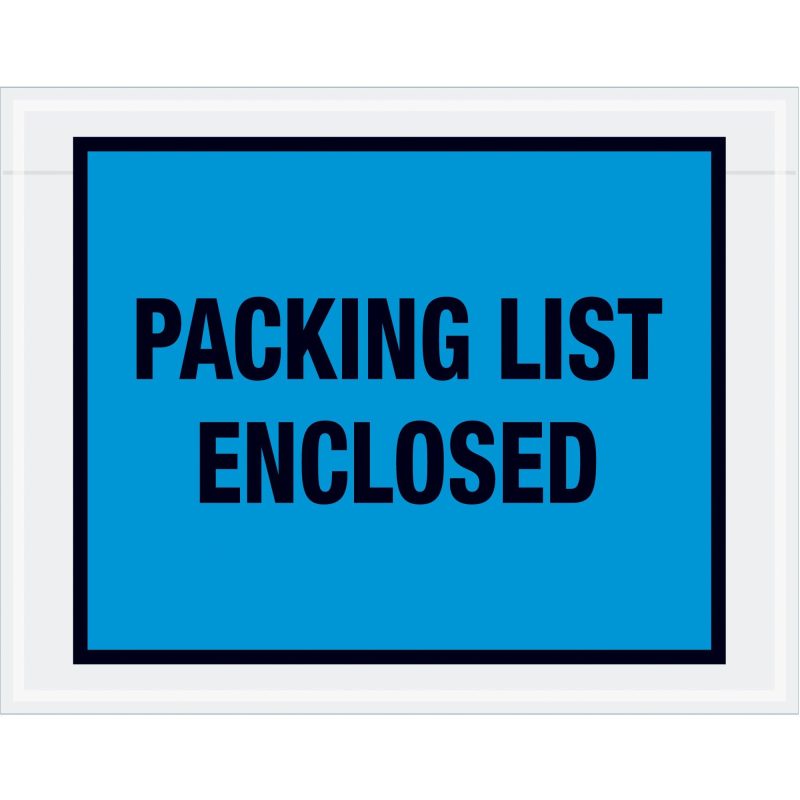 7 x 5 12 blue packing list enclosed envelopes pl407