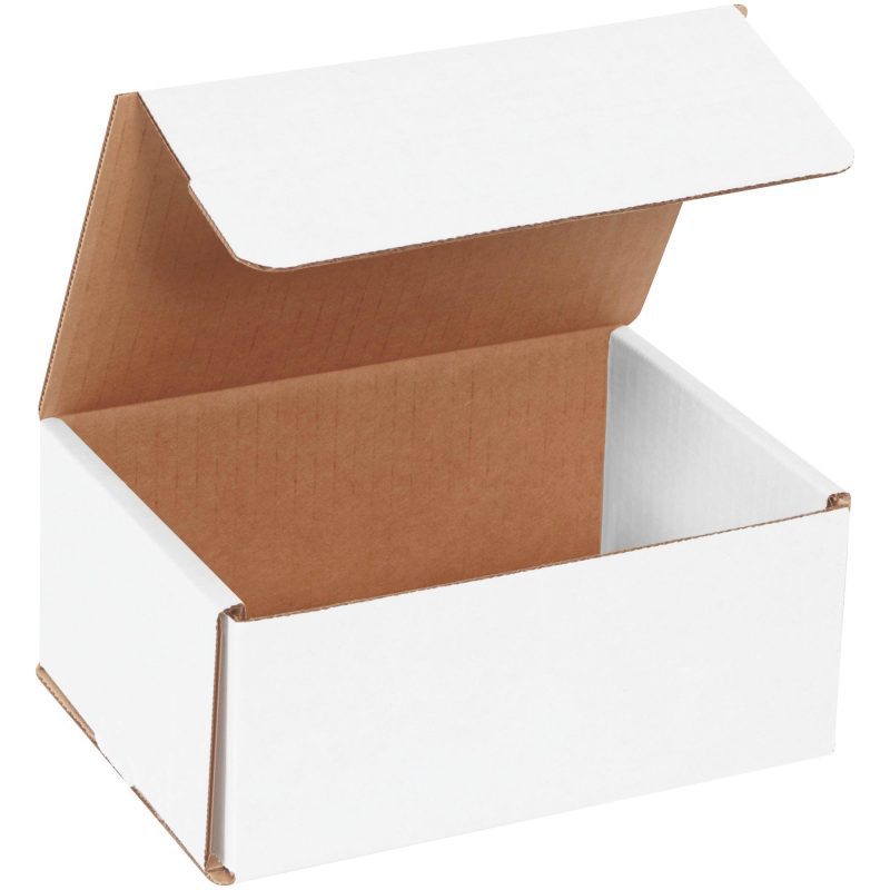 7 x 5 x 3 white corrugated mailers m753