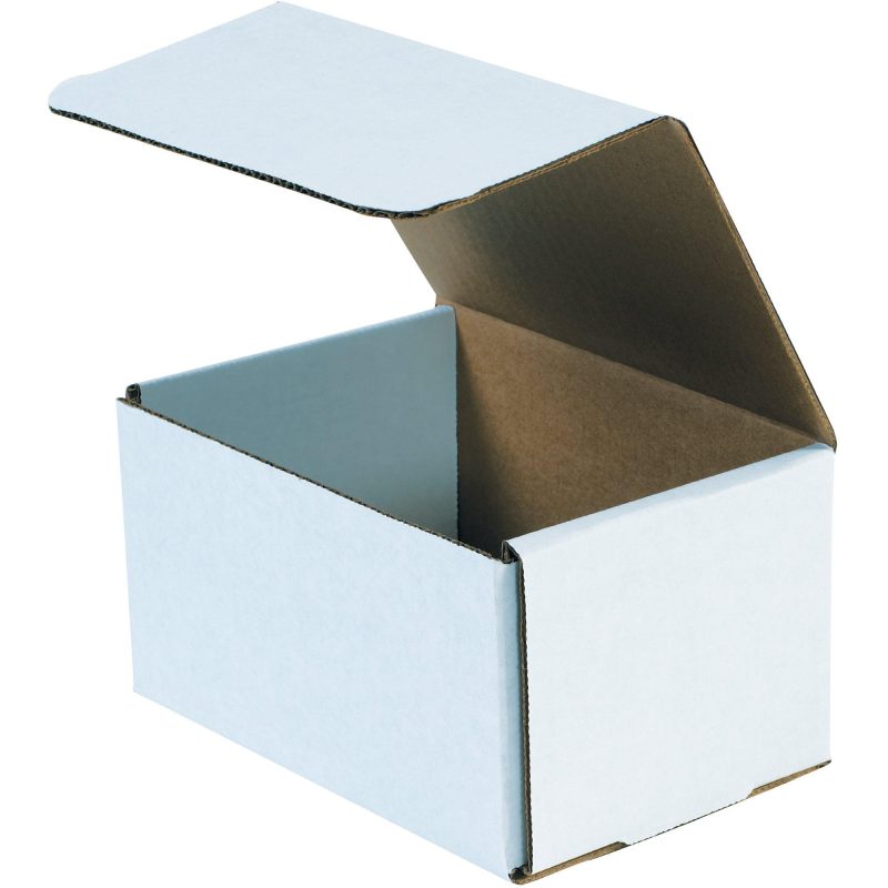 7 x 5 x 4 white corrugated mailers m754