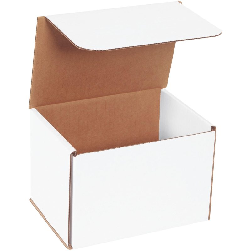 7 x 5 x 5 white corrugated mailers m755