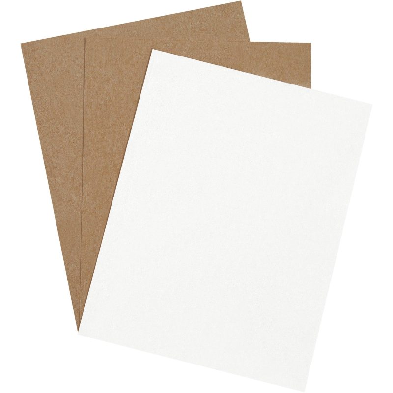 8 12 x 11 white chipboard pads cp8511w