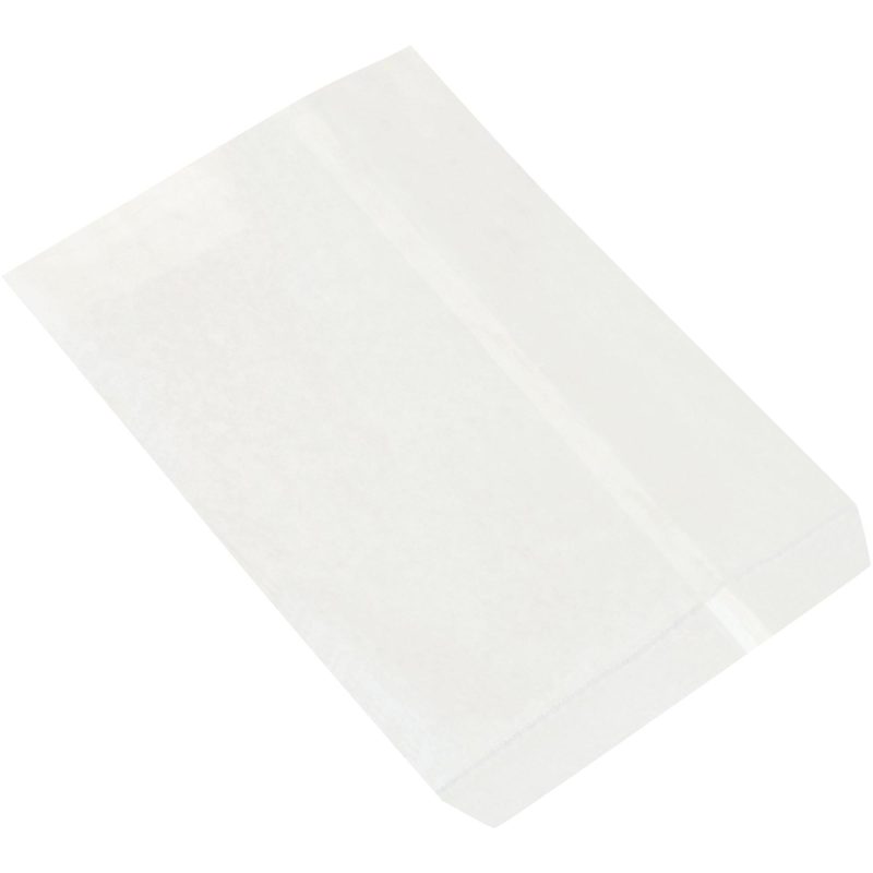 8 12 x 11 white flat merchandise bags bgm103w