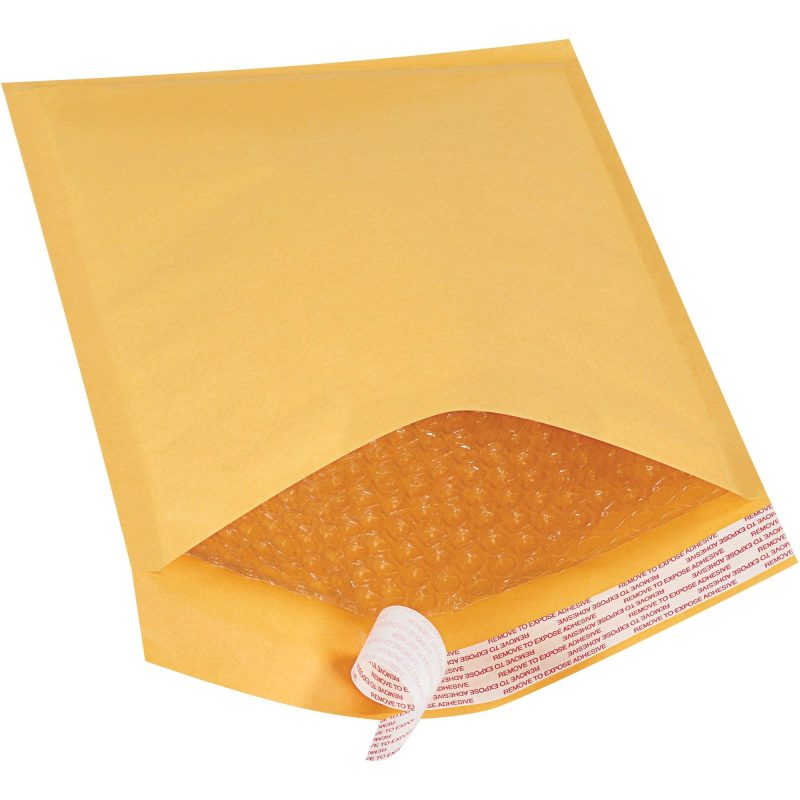 8 12 x 12 kraft 2 self seal bubble mailers b855ss