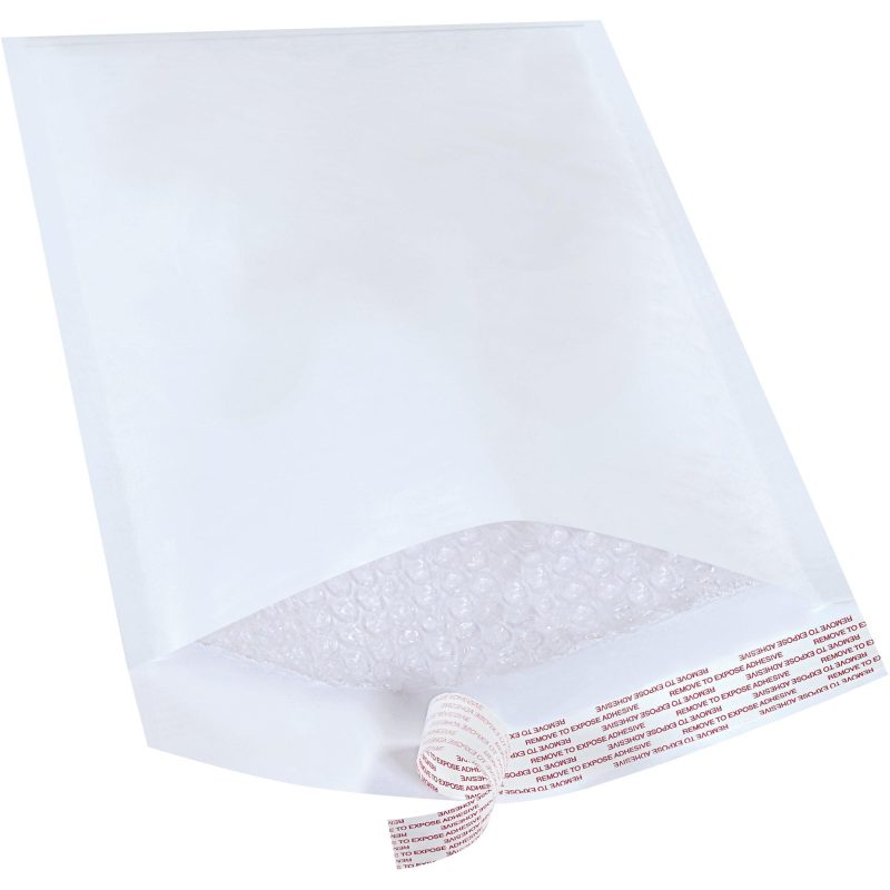 8 12 x 14 12 white 25 pack 3 self seal bubble mailers b856wss25pk