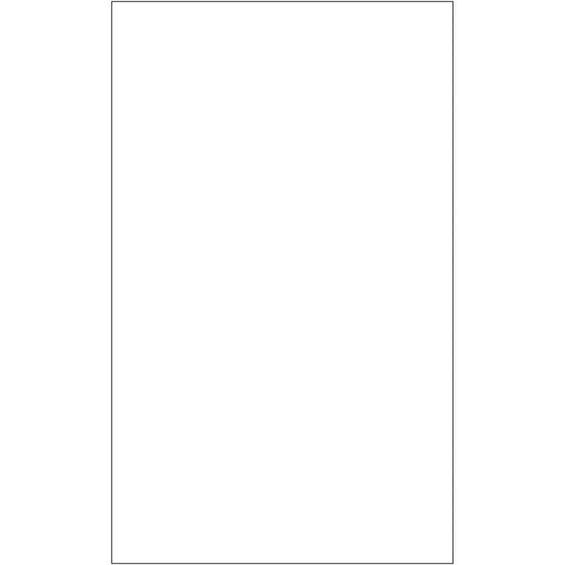 8 12 x 14 white rectangle laser labels ll137