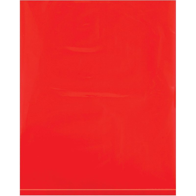 8 x 10 2 mil red flat poly bags pb465r