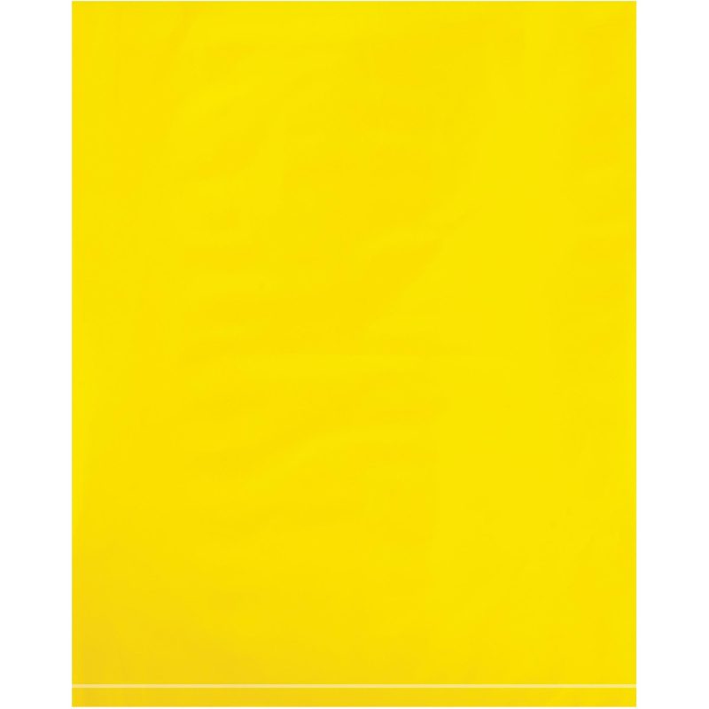 8 x 10 2 mil yellow flat poly bags pb465y