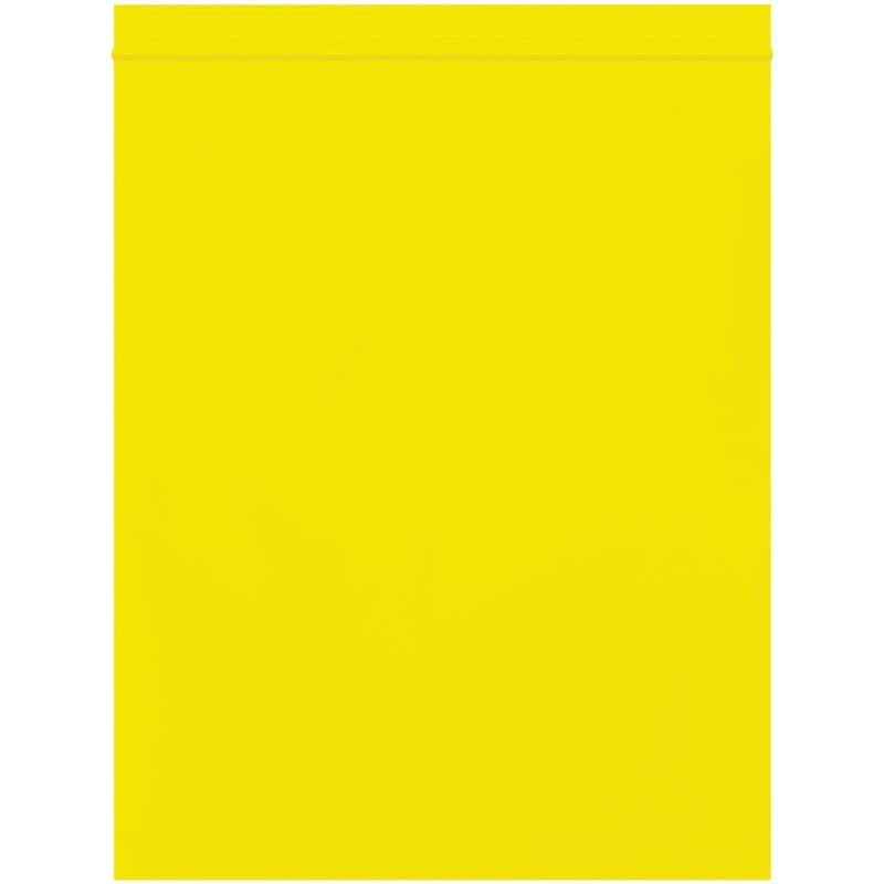 8 x 10 2 mil yellow reclosable poly bags pb3635y